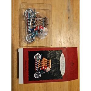 Hallmark Keepsake Cheery Cyclists Santa Bike Christmas Ornament 1994